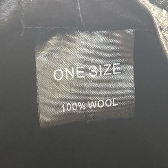 Adora Western Style Wool Hat Black Braided Leather Accent One Size USA Made - Picture 12 of 12